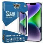 Buff iPhone 14 Plus 13 Pro Max 5D Glass Şeffaf Ekran Koruyucu