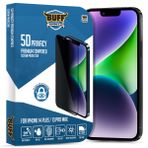 Buff iPhone 14 Plus/13 Pro Max 5D Privacy Şeffaf Ekran Koruyucu