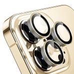 Buff iPhone 14 Pro Max / 14 Pro Gold Kamera Metal Lens Koruyucu