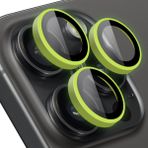 Buff iPhone 14 Pro Max / 14 Pro Light Green Neon Metal Lens Koruyucu