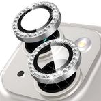 Buff İphone 14/Plus Diamond Lens Koruyucu-Silver