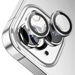 Buff iPhone 15 - Plus Gümüş Metal Lens Koruyucusu