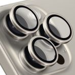 Buff iPhone 15 Pro Max / 15 Pro Gray Titanyum Kamera Lens Koruyucu