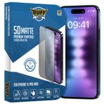 Buff iPhone 15 Pro Max 5D Mat Şeffaf Ekran Koruyucu