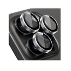 Buff iPhone 15 Pro Max ve 15 Pro Kamera Metal Lens Koruyucu Gümüş