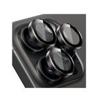 Buff iPhone 15 Pro Max ve 15 Pro Kamera Metal Lens Koruyucu Kahverengi
