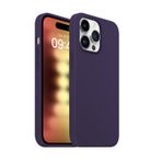 Buff İphone 15 Pro Rubber Fit Mor Kılıf