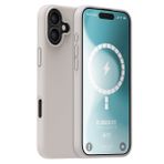 Buff iPhone 16 MagSafe Rubber Fit Silikon Taş Grisi Kılıf