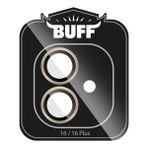 Buff iPhone 16 Plus / iPhone 16 V2 Gri Metal Kamera Lens Koruyucu
