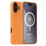 Buff iPhone 16 Plus MagSafe Rubber Fit Silikon Turuncu Sorbe Kılıf