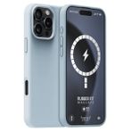 Buff iPhone 16 Pro Magsafe Rubber Fit Silikon Açık Mavi Kılıf