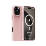 Buff iPhone 16 Pro Max Magsafe Rubber Fit Silikon Açık Pembe Kılıf