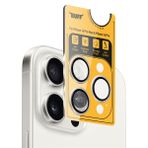 Buff iPhone 16 Pro Max/16 Pro Titanyum Gümüş Lens Koruyucu