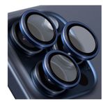 Buff iPhone 16 Pro Max/16 Pro Titanyum V2 Mavi Lens Koruyucu
