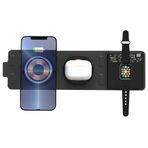 BUFF LABS BL36 5W 3in Manyetik Magsafe Uyumlu Katlanabilir Hızlı Kablosuz Şarj İstasyonu, Gri