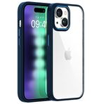 BUFF LABS Buff iPhone 15 Plus ile Uyumlu New Air Bumper Kılıf, Koruyucu Telefon Kılıfı (Koyu Mavi)