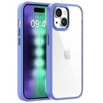 BUFF LABS Buff iPhone 15 Plus ile Uyumlu New Air Bumper Kılıf, Koruyucu Telefon Kılıfı (Lila)
