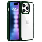 BUFF LABS Buff iPhone 15 Pro Max ile Uyumlu New Air Bumper Kılıf, Koruyucu Telefon Kılıfı (Yeşil)