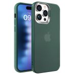 BUFF LABS Buff iPhone 15 Pro Max ile Uyumlu New Corner Kamera Kapaklı Standlı Kılıf (Yeşil)
