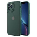 BUFF LABS iPhone 11 Pro Hybrid Corner Kılıf Lens Koruyucu Kamera Pencereli Standlı Kapak (Yeşil)