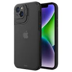 BUFF LABS iPhone 14 Plus Hybrid Corner Kılıf Lens Koruyucu Kamera Pencereli Standlı Kapak (Siyah)