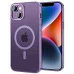 BUFF LABS iPhone 14 TaoFit Manyetik Yarı Saydam Metal Çerçeve Kılıf (Mor)