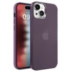 BUFF LABS iPhone 15 ile Uyumlu New Corner Kamera Kapaklı Standlı Kılıf (Mor)