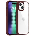BUFF LABS iPhone 15 Plus ile Uyumlu New Air Bumper Kılıf, Koruyucu Telefon Kılıfı (Bordo)