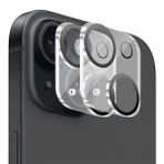 BUFF LABS iPhone Camera Lens Koruyucu 2 ADET Kamera Lens Koruyucu Şeffaf (iPhone 15/15 Plus)