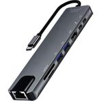 Buff Type C Usb 8 In 1 Hub Çoklayıcı Adaptörü