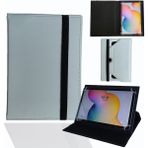Buffay General Mobile E-Tab 5 10.1" Tablet Uyumlu Standlı Kapaklı Tablet Kılıfı - Beyaz