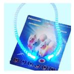 Buffer 18.5 cm Mavi Renk Neon Led Işıklı Kedi Köpek Kolyesi