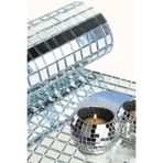 Buffer ® 30x30 cm Silver Cam Mozaik Fayans Çıkartmaları El İşi Kare Cam Fayans Yapışkanlı Aynalı