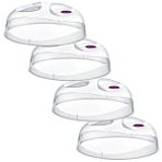 Buffer® 4 Adet Mikrodalga Fırın Koruyucu Sızdırmaz Gıda Koruyucu Dayanıklı Yiyecek Isıtma Kapağı