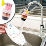 Buffer® 6 Katmanlı Musluk Ucu Filtreli Su Tasarruflu Hijjenik Musluk Başlığı AK35YT0035