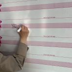 Buffer Buffer® Kılavuz Çizgili Akıllı Kağıt Yazı Tahtası 100X56CM Duvarda İz Bırakmaz Statik