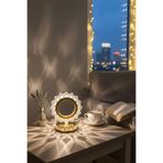 Buffer Güneş Şeklinde Kristal LED Masa Lambası, Dokunmatik, 3 Renk Işık Modu, Şarjlı, 17 x 19 cm, Şeffaf