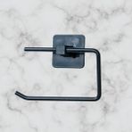 Buffer® Kendiliğinden Yapışkanlı Siyah Paslanmaz Metal Kapaksız Tuvalet Kağıtlığı Aparatı