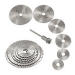 Buffer Metal 6 Parça Mini Matkap Ucu Ahşap Kesme Yuvarlak Çelik Bıçak Disk Testere Seti Kiti