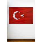 Buffer Sticker Dalgalanma Efektli Türk Bayrağı (71 x 47cm)