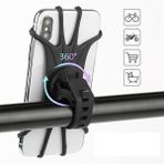 Buffer Universal Bisiklet Motosiklet Çocuk Arabası Silikon 360 Derece Tüm Modellerle Uyumlu Telefon Tutucu