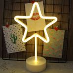 Buffer Yıldız Tasarımlı Neon Led Masa ve Gece Lambası Dekoratif Işık