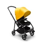 Bugaboo Bee 6: En üst düzey şehir bebek arabası, hafif, kompakt tasarım, tek elle katlanabilir, karyola ve sarı güneşlikli bebek arabası