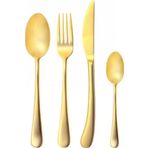 Bugatti 056W60MB Settimocielo Satin Gold 12 Kişilik 75 Parça Çatal Bıçak Kaşık Seti