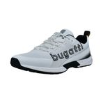 bugatti man Erkek Low-Top spor ayakkabı, erkek spor ayakkabısı, değiştirilebilir tabanlık, Beyaz 2000, 44 EU