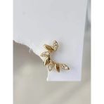 Buğday Başak Arpa Model Kıkırdak Piercing Tragus Helix Altın Gold Renk Küpe