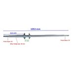 Buggy Sy Arka Aks 1053 Mm Bılya Yatagı 30 Mm 2 Flanslı 23 Freze Om