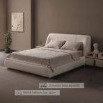 Bugi Home Collection Anna Delux Çift Kişilik Çok Amaçlı Yatak Örtüsü Seti Gri Pamuk Nevresim Takımı Günlük 220X240 - Bej - 220 x 240 cm