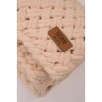 Bugula Alize Battaniye Panduf 2’li SET 100x100cm Bal Köpüğü Unisex Pofidik El Örgüsü Hediye Puffy Organik Sertifika - 100 x 100 cm - Balköpüğü