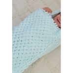 Bugula Örgü Portbebe Panduf 2’li SET 0-12M Su Yeşil Unisex Alize Puffy İp El Yapımı Kundak OEKO TEX Sertifika - Su Yeşili